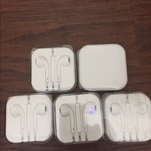 5 Pack Apple earphones w/ Remote and Mic